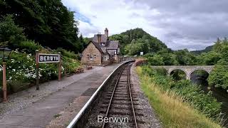 Drivers Eye View  Llangollen Railway  Llangollen to Corwen with 060 Saddle Tank No68067 [upl. by Ardnovahs]