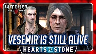 Witcher 3 🌟 Meet Vesemirs Lover while Vesemir is Still Alive 🌟 HEARTS OF STONE [upl. by Eahcim]