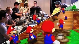 6 Youtubers VS 2 Speedrunners But were all in the same room [upl. by Harrietta]