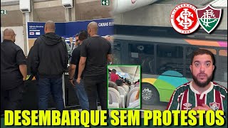 ⚠️FLU DESEMBARCA NO RIO JOGADORES SAEM quotPOR TRÁSquot  NENHUM TORCEDOR DO FLU FOI PROTESTAR [upl. by Zerlina]