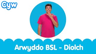 Arwyddo BSL  Diolch  BSL Signed Kids Song  Thankyou Welsh Cymraeg [upl. by Arym521]