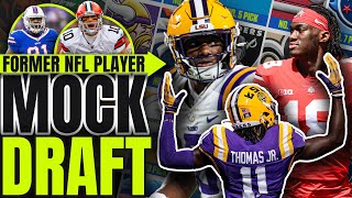 2024 NFL Mock Draft 20 Where do the ELITE WRs land  All 32 FirstRound Picks  CBS Sports [upl. by Nilam]