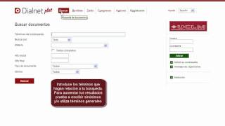 Cómo funciona la base de datos Dialnet [upl. by Adnilahs]