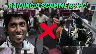 RAIDING A SCAMMERS PC HE UNPLUGGED IT [upl. by Sihonn]