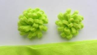 Making Felt Flower Tutorial Step by Step Guide VERY EASY [upl. by Veneaux225]