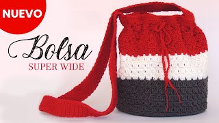 Si yo lo PUDE tejer 😲 USTEDES también  Bolsa tejido a crochet ✅ SUPER espacioso [upl. by Nowahs]