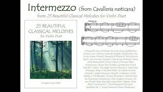 “Intermezzo” from Cavalleria rusticana for violin duet [upl. by Criswell]