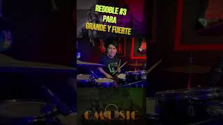 Redoble Para Grande Y Fuerte 3  Tutorial Batería  🥁🔥🎧 [upl. by Emie]