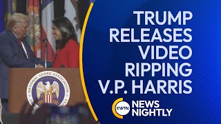 Trump Releases Video Ripping VP Harris Over ‘Bidenomics’ amp Soaring Prices  EWTN News Nightly [upl. by Anaoj]