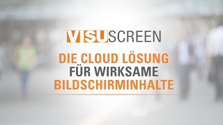 VisuScreen cloud Ihre Digital Signage Software ✅ DEMO  WEDEKOCOM 🖥️ [upl. by Greenebaum]