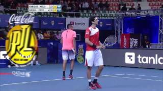 IPTL 2016 OUE Singapore Slammers vs Indian Aces  Point of the Match Mens Doubles [upl. by Ahpla694]