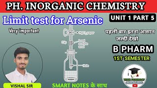 Limit test for Arsenic  Pharmaceutical inorganic chemistry  B pharmacy 1st semester [upl. by Etnud]