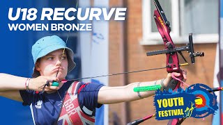 Recurve Under 18 Women Bronze  Youth Festival 2024 [upl. by Inor]