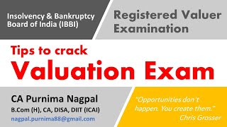 Tips to crack IBBI Registered Valuer Examination [upl. by Henka229]