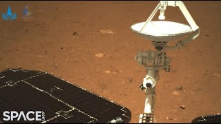 China on Mars See first pics from Zhurong rover amp orbiter sep [upl. by Lynus549]