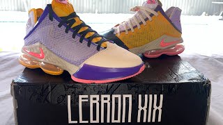 Nike Lebron 19 Low “mismatch” sneaker unboxing [upl. by Hussar]