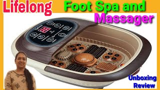 Lifelong Foot Spa and MassagerUnboxing and ReviewMassager Machine [upl. by Simmonds]