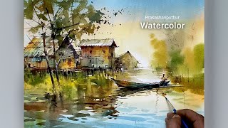 Reflections  Watercolor demo by prakashanputhur [upl. by Lambart]