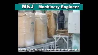 Jumbo bag packing machine copper concentrate calcium carbonate big bag filling station [upl. by Dnalerb]