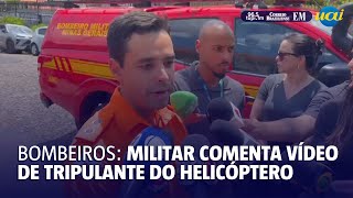 Tenente Barcelos comenta última mensagem de tripulante de helicóptero [upl. by Lapo487]