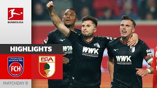 Thrilling 7  GoalsSpectacle  Heidenheim  Augsburg 25  Highlights  Matchday 8 – Bundesliga [upl. by Kina]