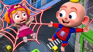 Baby Spider Man Rescue 🤩 My Mommy Is A Superhero  Baby Songs  Nursery Rhymes amp Toddler Songs [upl. by Noyrb]