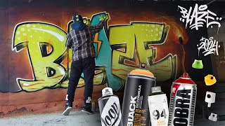 Winter GRAFFITI painting ❄️ Blaze w Kismo 2024 [upl. by Ellednahs]