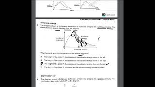 A levels Chemistry P1 Reaction kinetics Topical Solution I 9701 [upl. by Nanam]