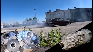 Nissan 200SX S14 SR20 Turbo BMW GS5 Transmission Swap And Donuts [upl. by Edwine838]