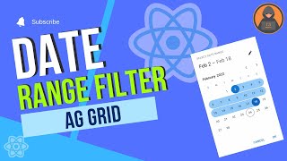 React AgGrid Tutorial Efficient Date Range Filtering of Data by Date  Codenemy Tutorial [upl. by Derdle]