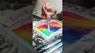 EASY panting With Doms Brush penshorts creative watercolor panting [upl. by Hera]