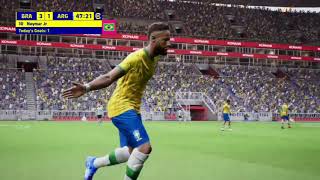 EFOOTBALL  NEYMAR JR  GOL CON FINALIZACION ACROBATICA [upl. by Ellehcsar]