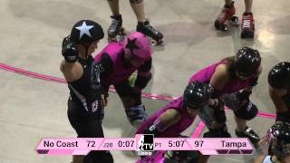 Tampa Roller Derby v No Coast Derby Girls 2013 WFTDA D1 Playoffs in Richmond [upl. by Tingey]