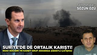 SURİYEDE DE ORTALIK KARIŞTI ESAD GÜÇLERİ VE REJİM KARŞITI GRUP ARASINDA ŞİDDETLİ ÇATIŞMA [upl. by Ynafit]