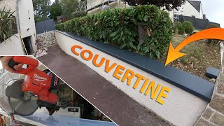 ⏩ Pose COUVERTINE de Haut de mur cest stylé comme finition  ODEMUR [upl. by Imoen]