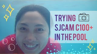 TRYING OUR SJCAM C100 IN THE POOL  TekkiVlogs [upl. by Iras]