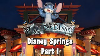 DISNEY SPRINGS TOUR IN ORLANDO FLORIDA [upl. by Ekoorb275]