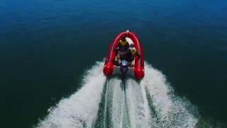 Drone Captures Zodiac Between Two Tusket Islands Nova Scotia Canada [upl. by Bar]