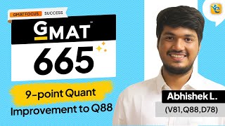 GMAT 655  100point overall improvement with Q88 [upl. by Cariotta825]