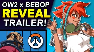 Overwatch 2 x Cowboy Bebop  Collab Reveal Trailer Breakdown [upl. by Bordiuk]