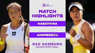 Daria Kasatkina vs Bianca Andreescu  2022 Bad Homburg Quarterfinal  WTA Match Highlights [upl. by Nysila]