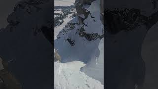 Huge Send Off Corbets Couloir [upl. by Allimac]