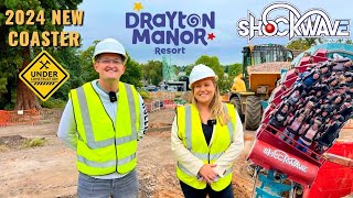 Drayton Manor NEW Coaster Construction Begins amp BIG Shockwave Changes For 2024 [upl. by Oster610]