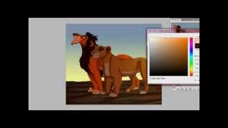 The Lion King commission speed paint [upl. by Nyladam]