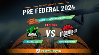 El Bigua vs Independiente  Playoff Juego 2  PREFEDERAL 2024 [upl. by Doelling]