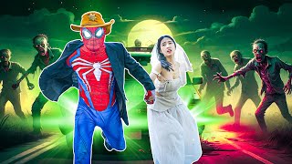 SpiderMan Into The SpiderVerse  Ultimate rescue Bride from Zombie  Funny Superhero Live Action [upl. by Bosson]