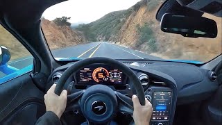 2021 McLaren 765LT POV Canyon Drive 3D AudioASMR [upl. by Barbette]