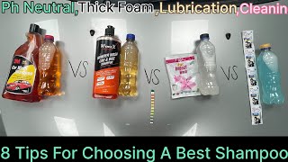 3m Car Wash Shampoo Vs Wavex Car Shampoo Vs Hair Shampoo Vs Detergent  Best Review Bike Foam Wash [upl. by Tatia]