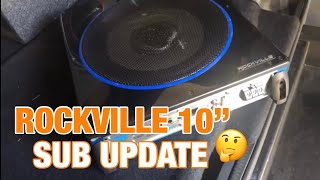 Rockville 10” Powered Sub UPDATE [upl. by Ecnatsnoc186]