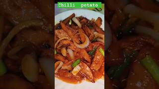 Chilli potato recipe viralshorts food Ayyumcooking [upl. by Trilby]